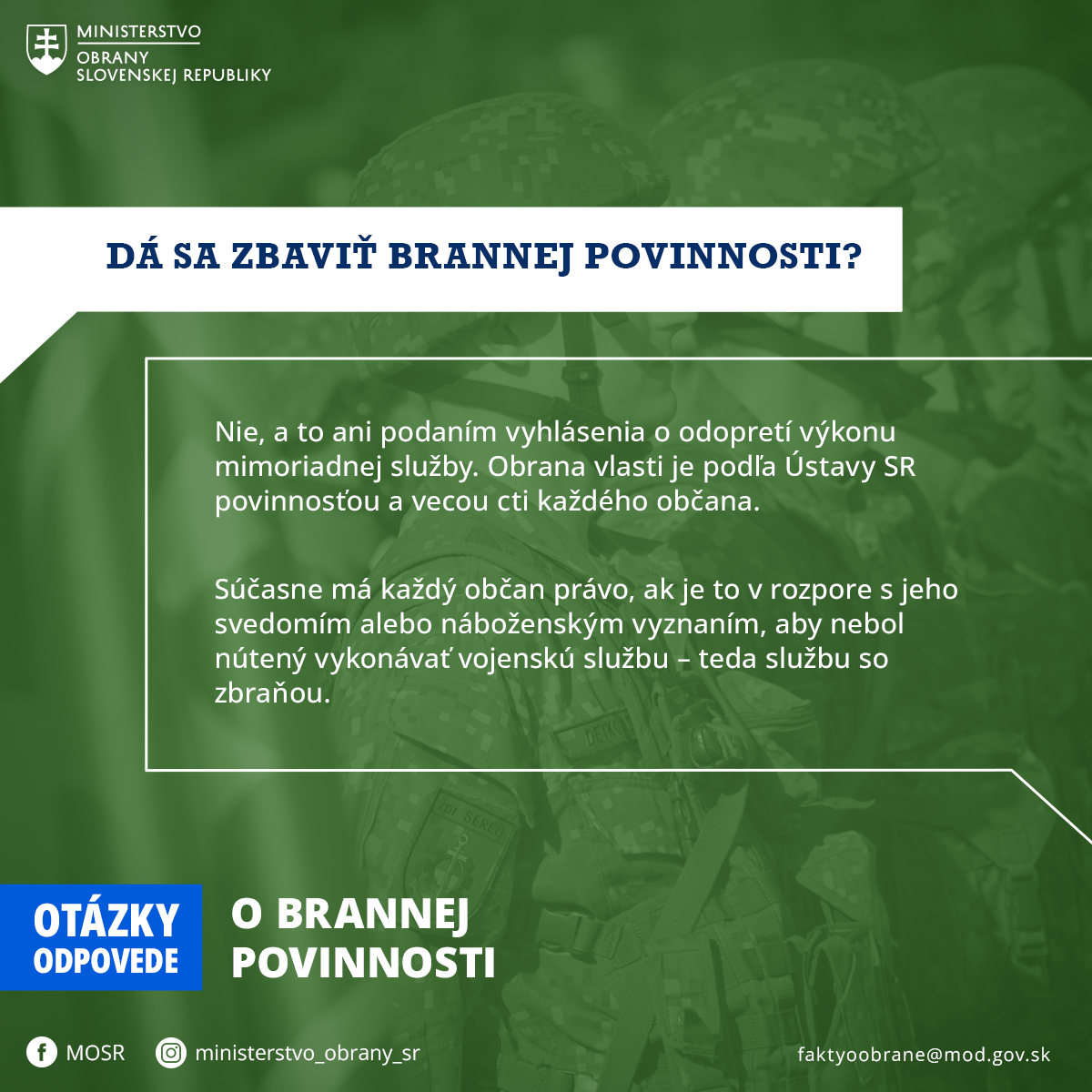 da sa zbavit brannej povinnosti?