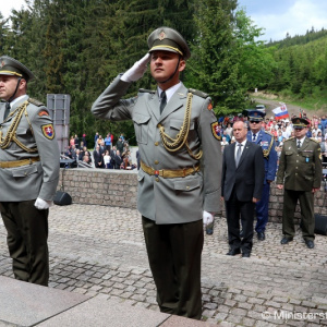 Minister Gajdoš si výročie ukončenia 2. svetovej vojny pripomenul v jednej z troch posledných oslobodených obcí na Slovensku