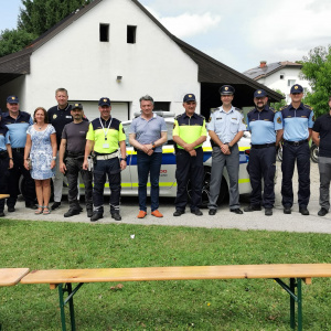 Navsteva slovinskej policie aj biskupa slovinskej evanjelickej cirkvi