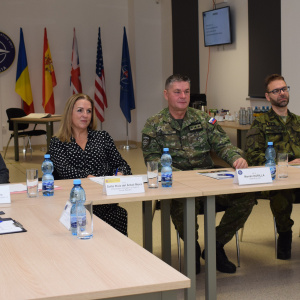 Delegácia španielskej veľvyslankyne a velenie NFIU SVK