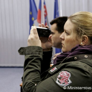 Tlačová konferencia ministra obrany Ľubomíra Galka a štátneho tajomníka Róberta Ondrejcsáka